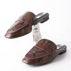 Zara Animal Print Mule Loafers, Size 10 / Euro 41